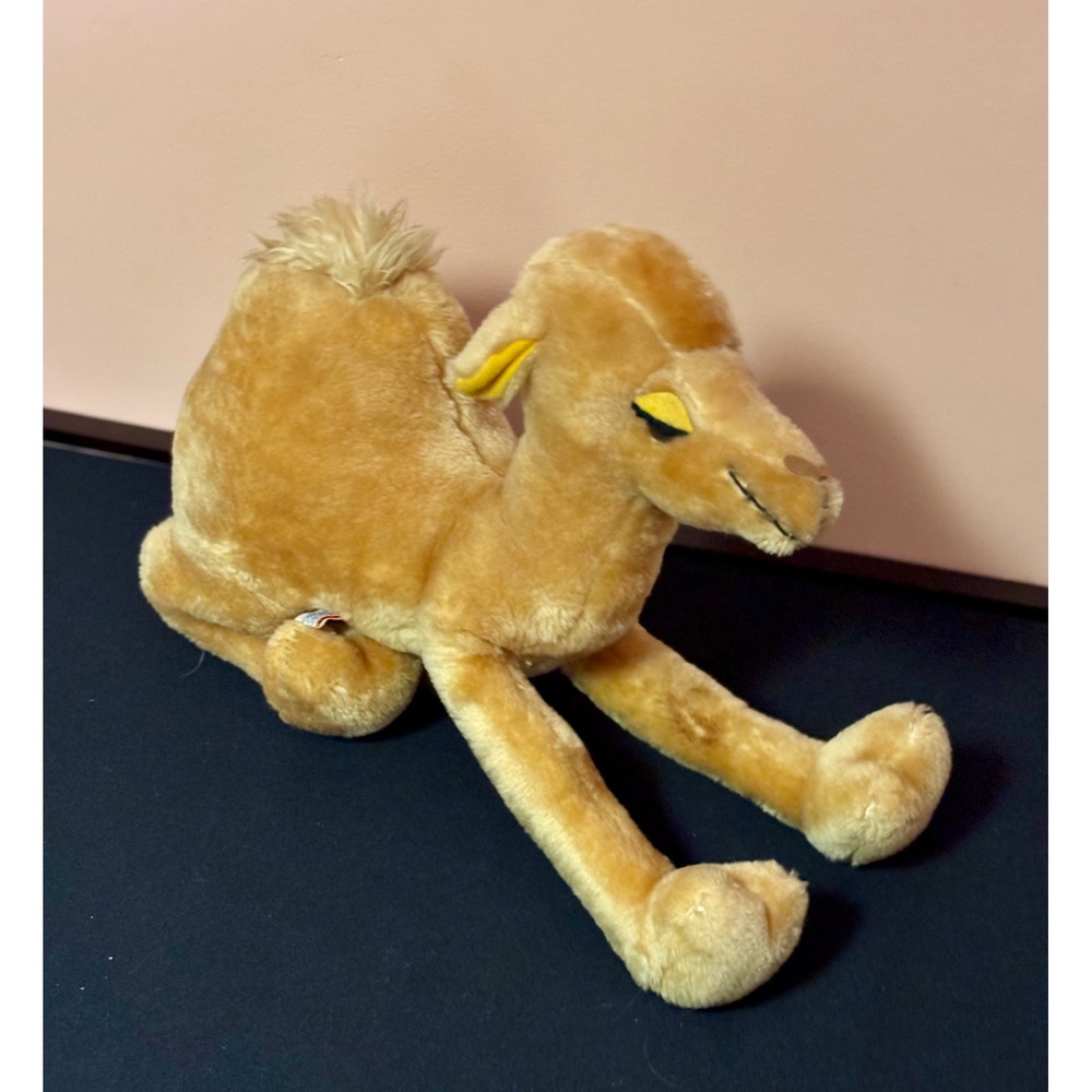 Vintage 1979 R Dakin Camel Plush Stuffed Animal Tan Desert Hump 14 Inch Toy